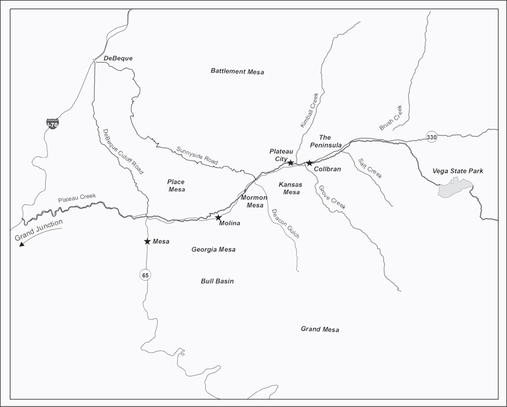 MAP OF PLATEAU VALLEY This map shows the relative locations of the communities - photo 2