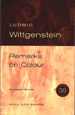 Ludwig Wittgenstein - Remarks on Colour