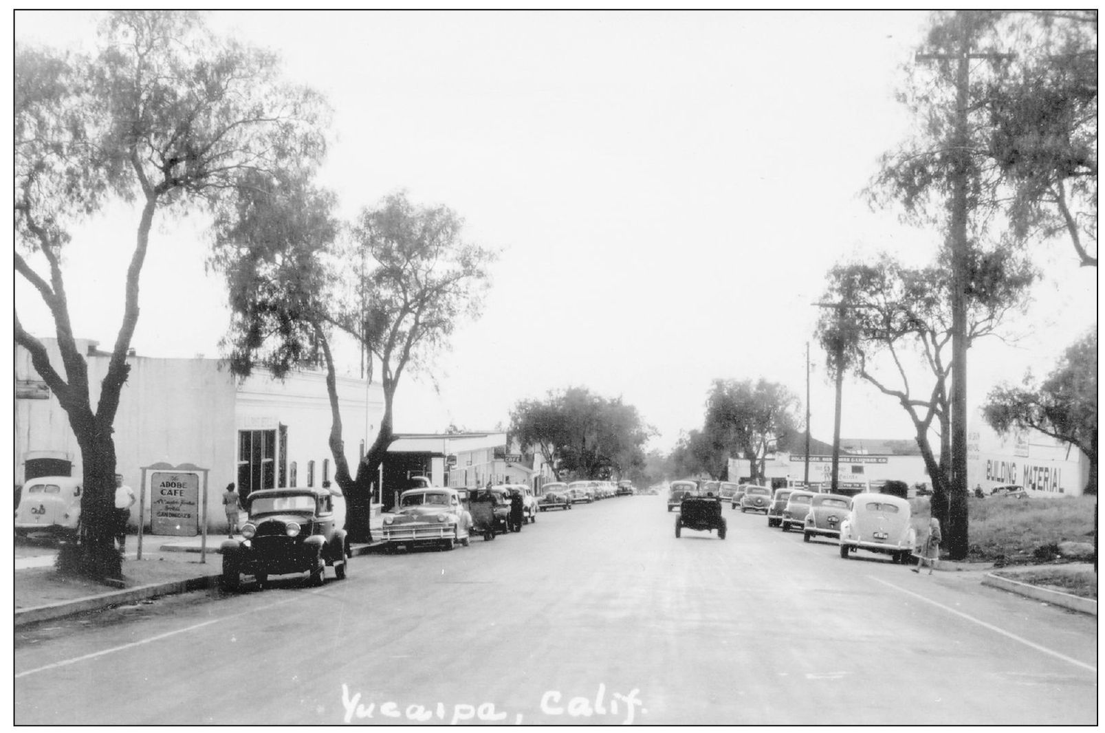 By the 1940s the pepper trees along Yucaipa Boulevard were well established - photo 4