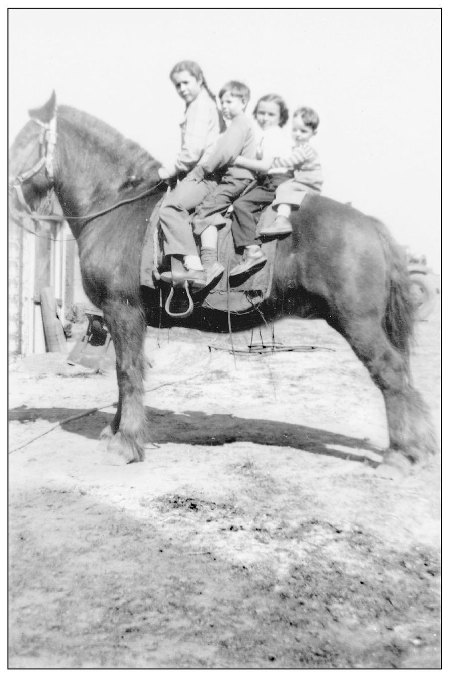 From left to right Beverly and Roger Ward and their cousins Sue and Larry ride - photo 10