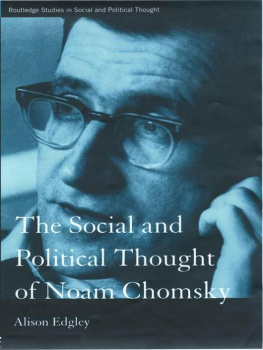 Alison Edgley - The Social and Political Thought of Noam Chomsky