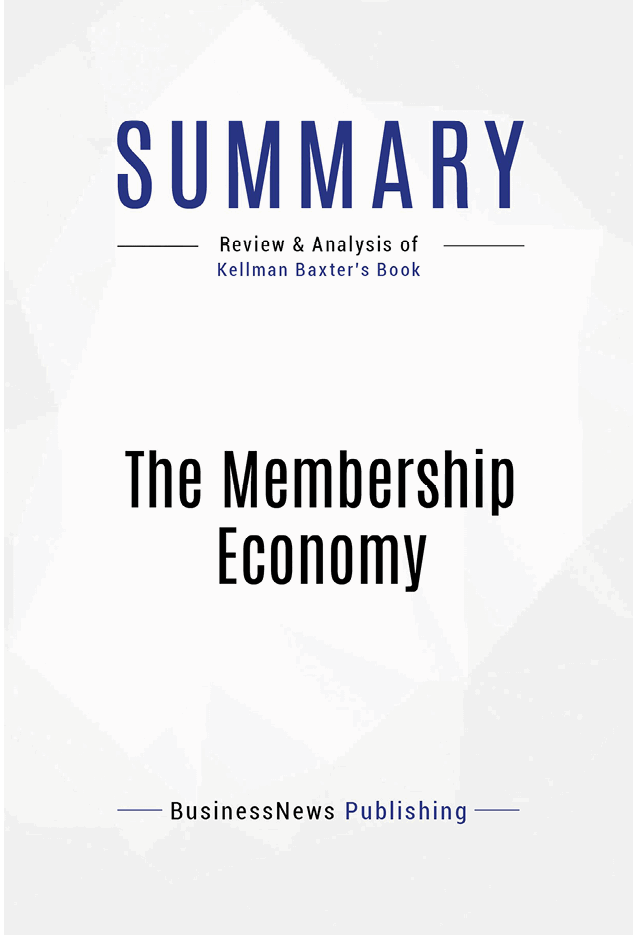 Book Presentation The Membership Economy by Robbie Kellman Baxter Book - photo 2