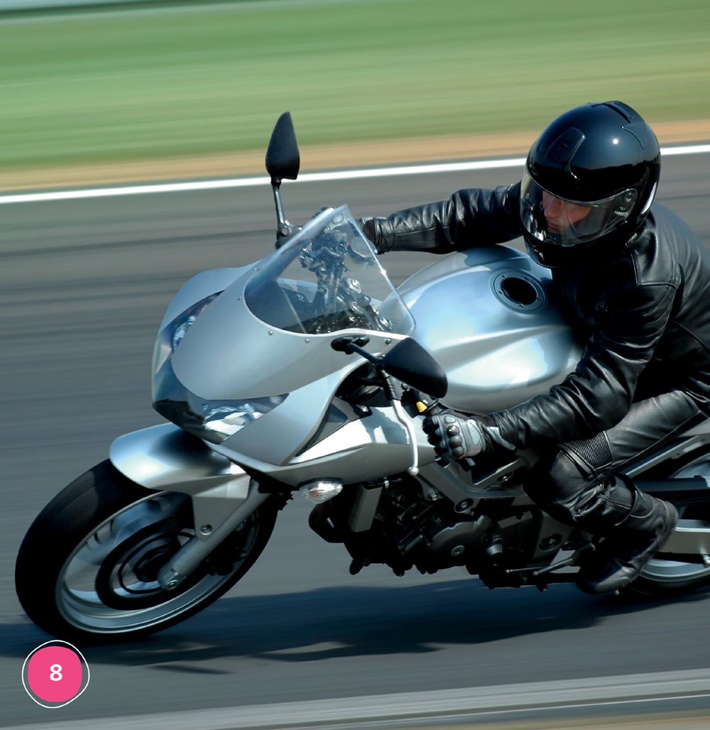 Sport bikes are the fastest They race around tracks Sport bike riders - photo 8