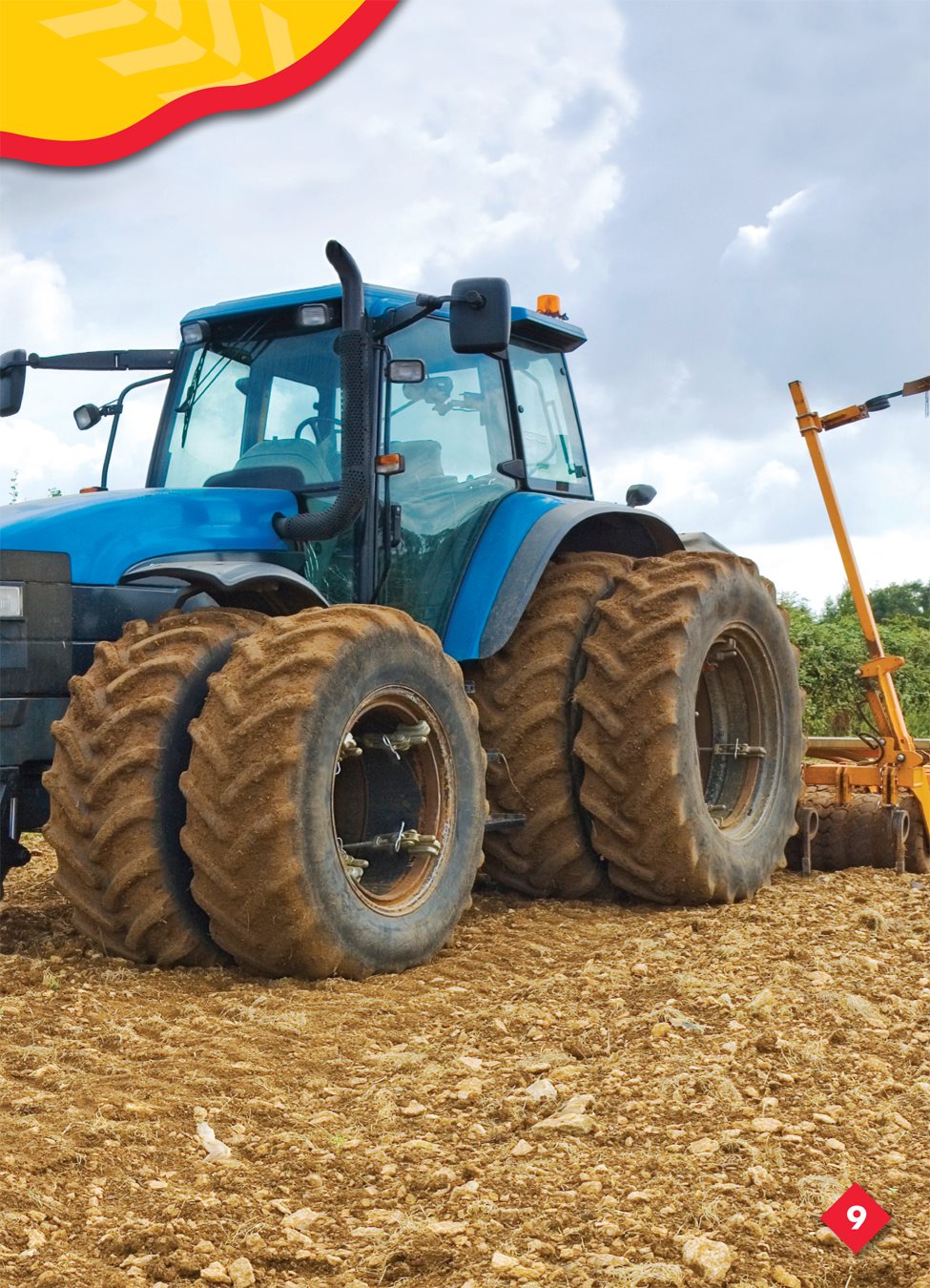 Some tractors have a cab a place for the driver to sit The driver sits - photo 8