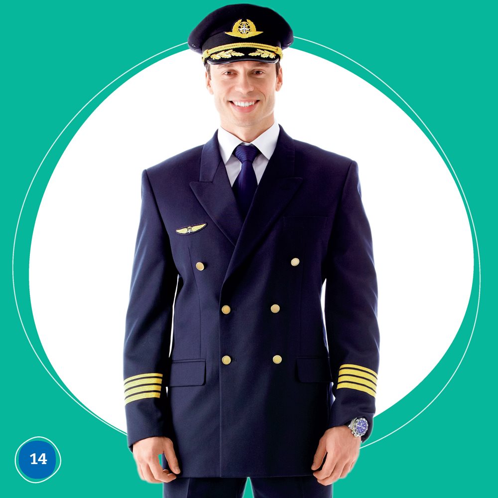 Pilots wear a uniform They wear a hat and a jacket Some have a badge with - photo 14