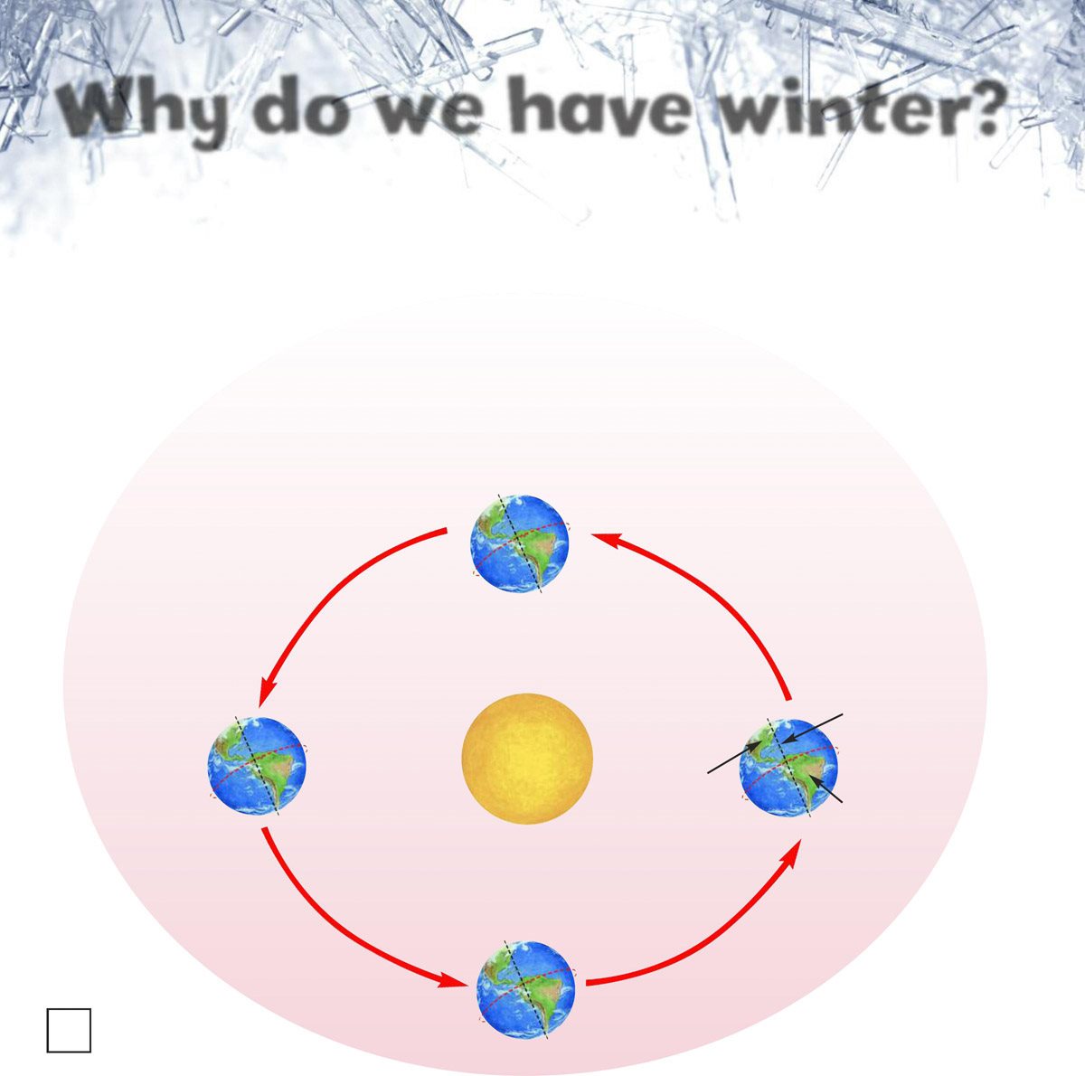 Why do we have winter Every year Earth takes months to circle around the - photo 8