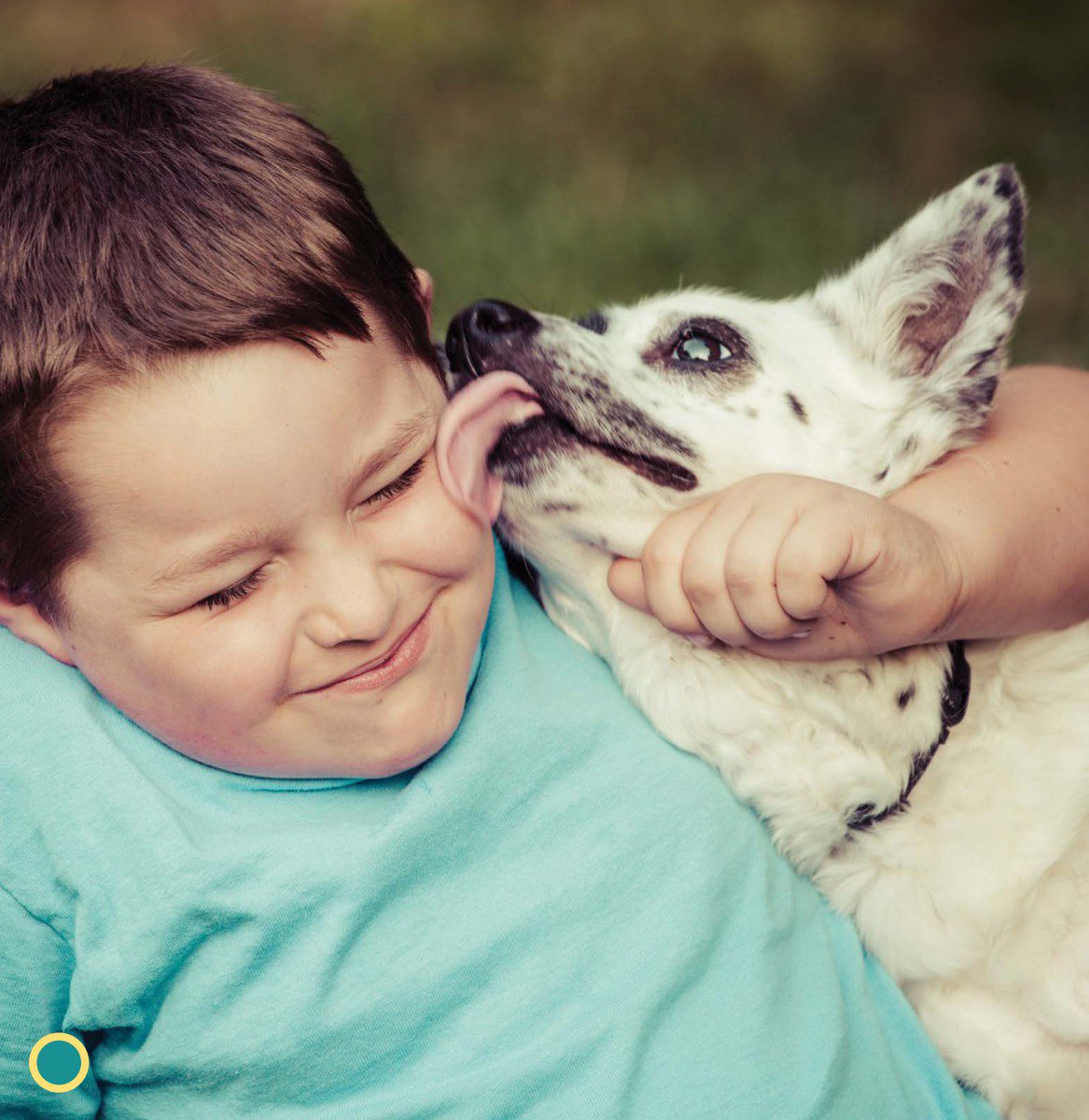 My dog makes me joyful He licks my face - photo 14