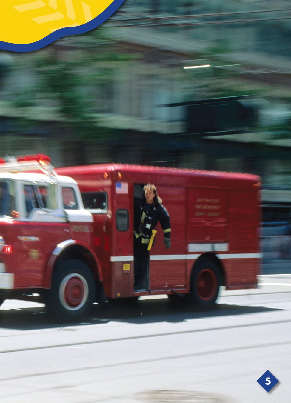 Fire trucks have loud sirens horns that make a loud sharp sound fire - photo 4