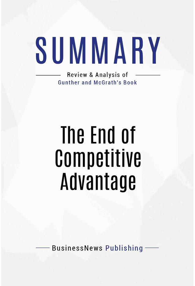 Book Presentation The End of Competitive Advantage by Rita Gunther McGRATH - photo 2