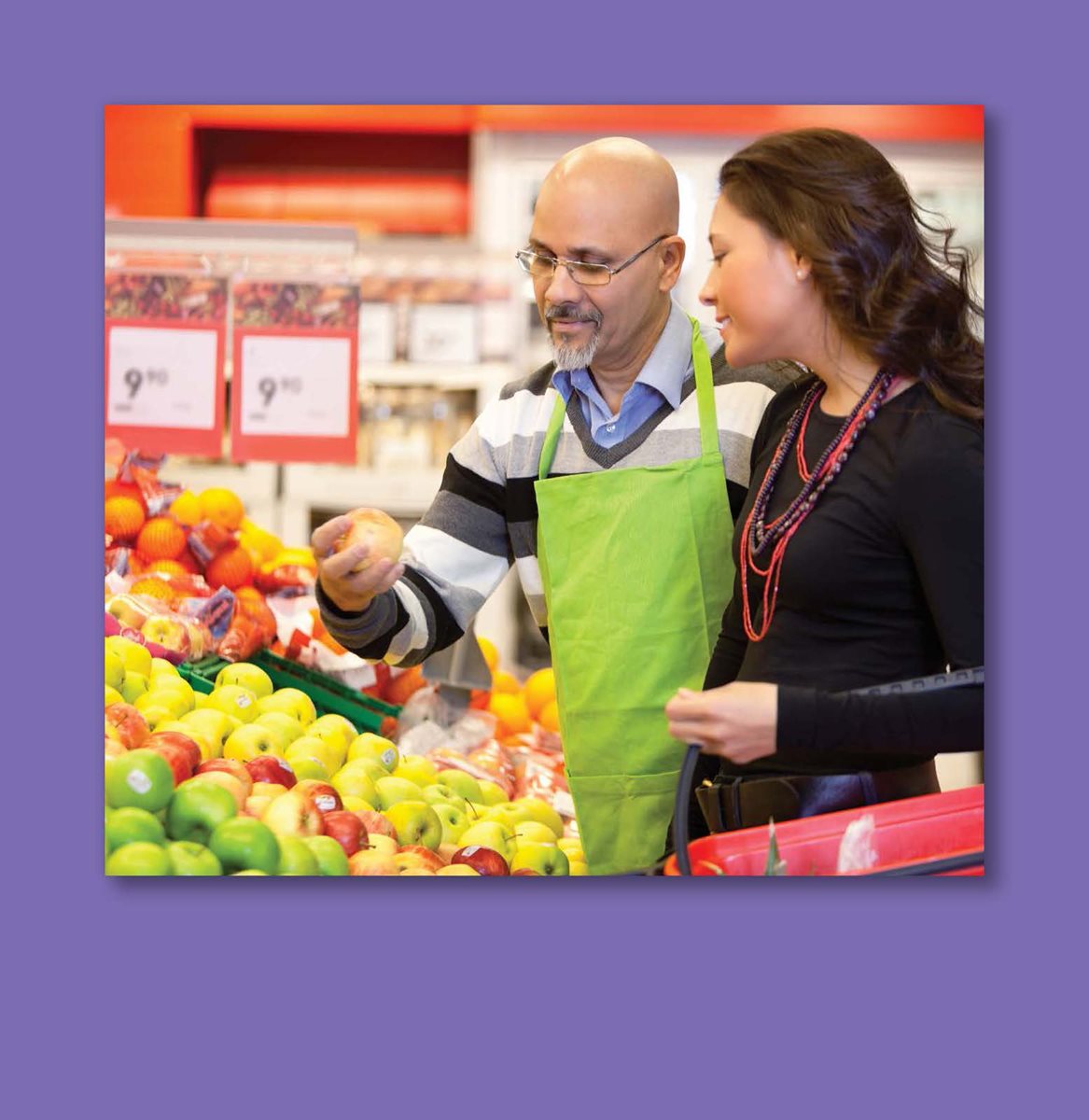 One section of the grocery store has produce Grocery Store Workers - photo 10