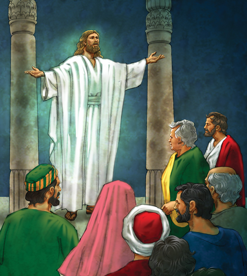 Many people were at the temple and wanted to hear Jesus teach The wicked - photo 7