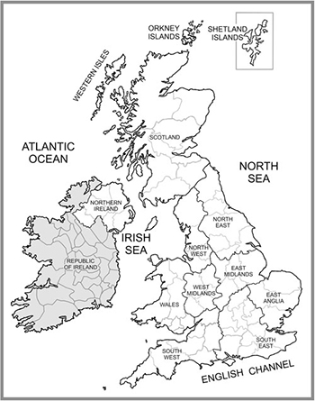 A map depicting the regions of Great Britain Foreword Some places are named - photo 3