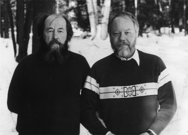 Edward E Ericson Jr right with Aleksandr Solzhenitsyn at the Russian - photo 2