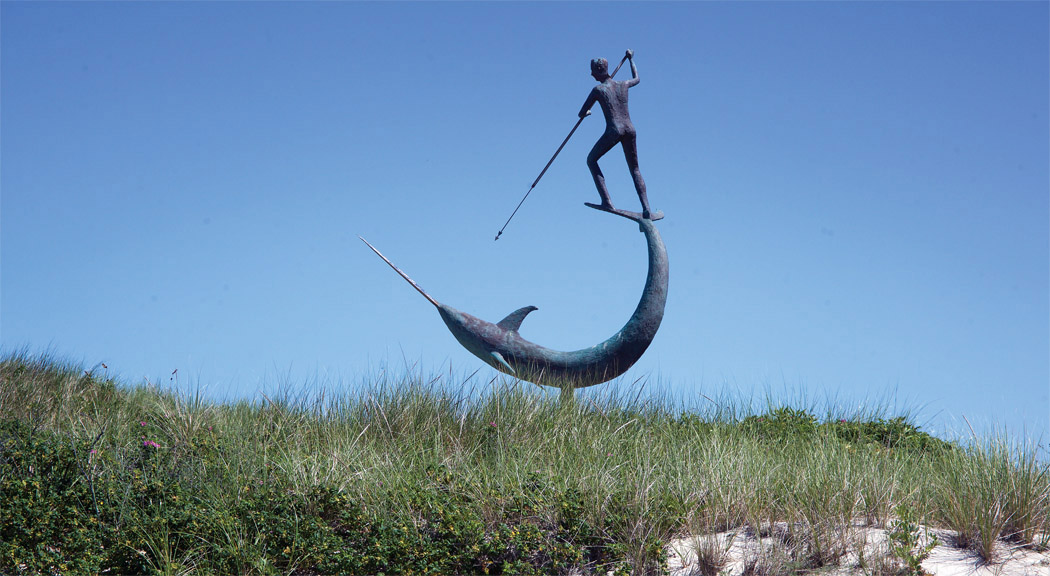 High upon the marsh in the village of Menemsha is an amazing bronze statue that - photo 11