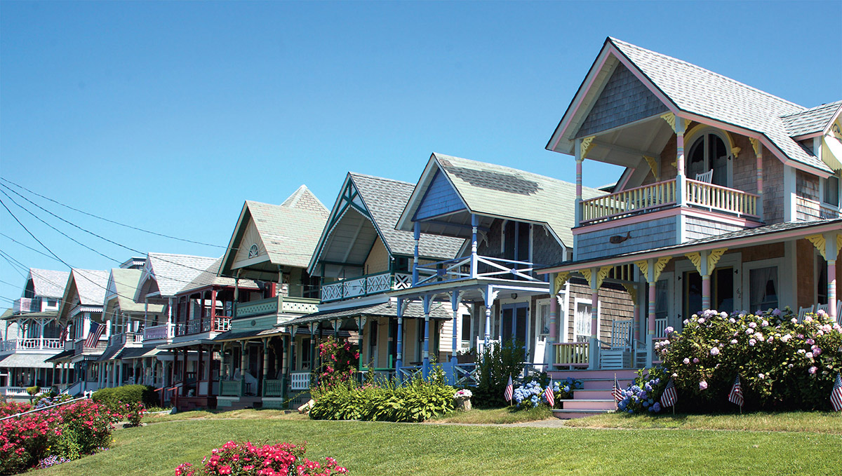 A row of Gingerbread Houses in Oak Bluffs A fine day in June at Saints - photo 15