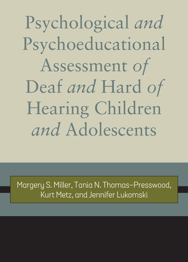 Psychological and Psychoeducational Assessment of Children and Adolescents Who - photo 1
