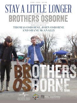 Brothers Osborne Stay a Little Longer Sheet Music