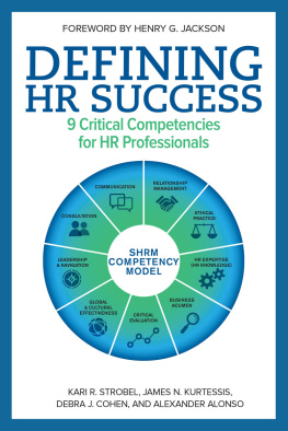 Alexander Alonso Defining HR Success: 9 Critical Competencies for HR Professionals