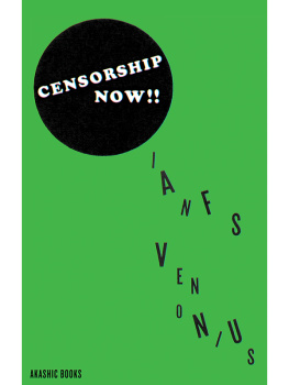 Ian F. Svenonius - Censorship Now!!