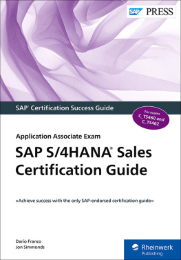 Darío Franco - SAP S/4HANA Sales Certification Guide: Application Associate Exam