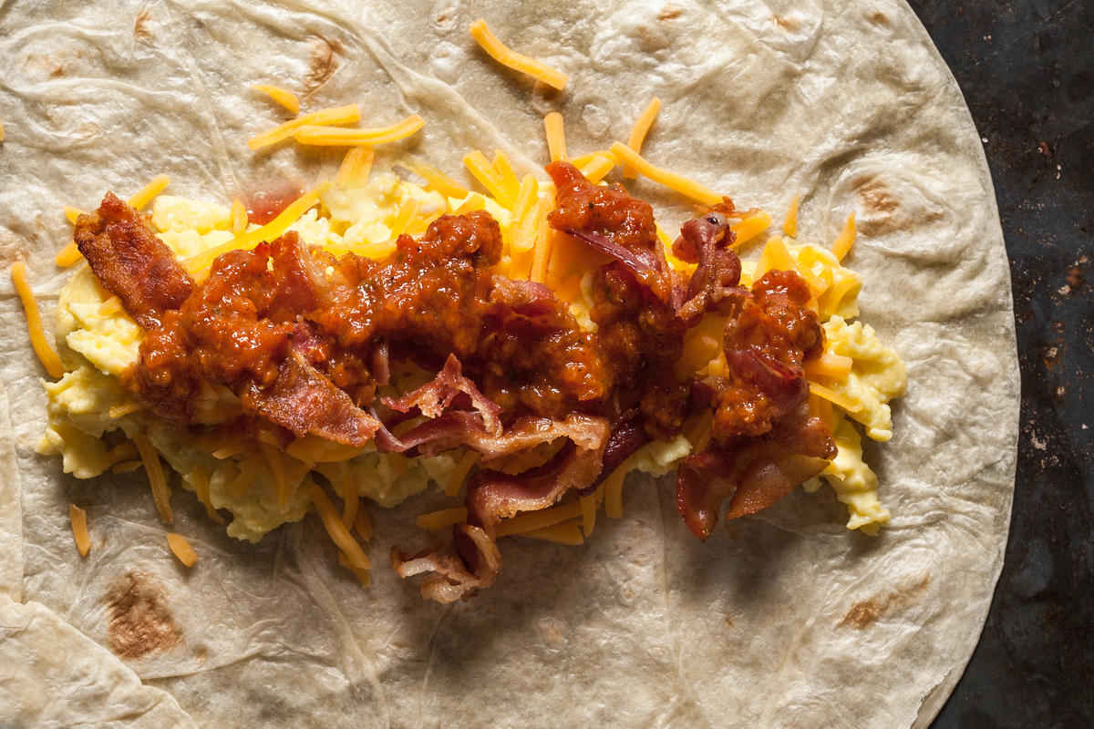 You can fit a filling breakfast inside a tortilla along with mild or hot - photo 3