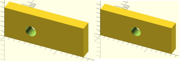 Now even if you change the size of the cube the hole will always remain at - photo 13