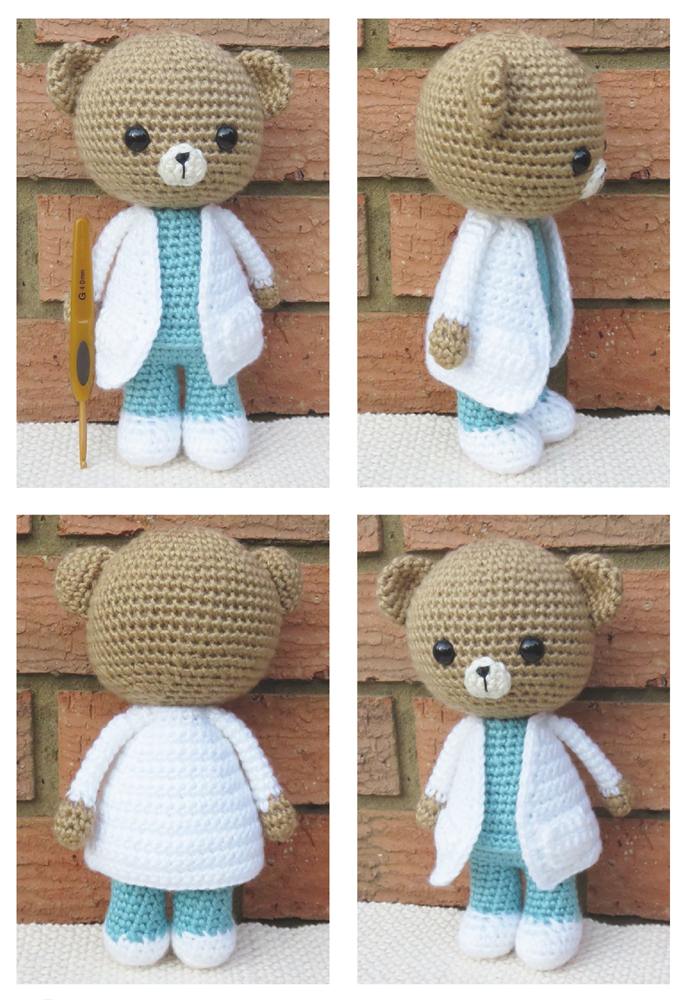 Doctor Beary Bear Amigurumi Crochet Pattern - image 1