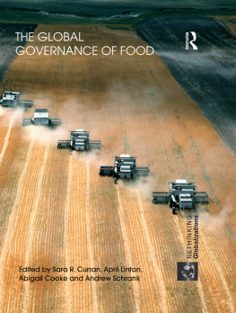 Sara R. Curran The Global Governance of Food