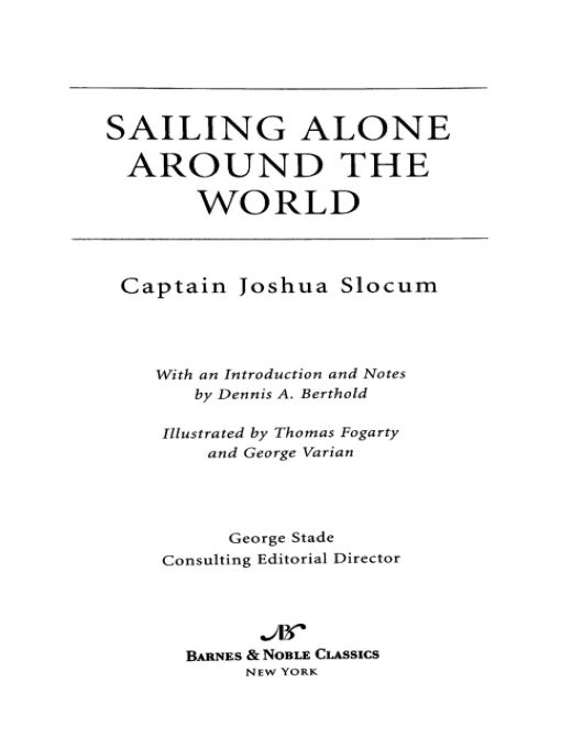 Table of Contents From the Pages of Sailing Alone Around the World The - photo 1