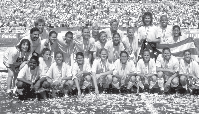 Kristines team after they won the 1999 World Cup at the Rose Bowl She was So - photo 4