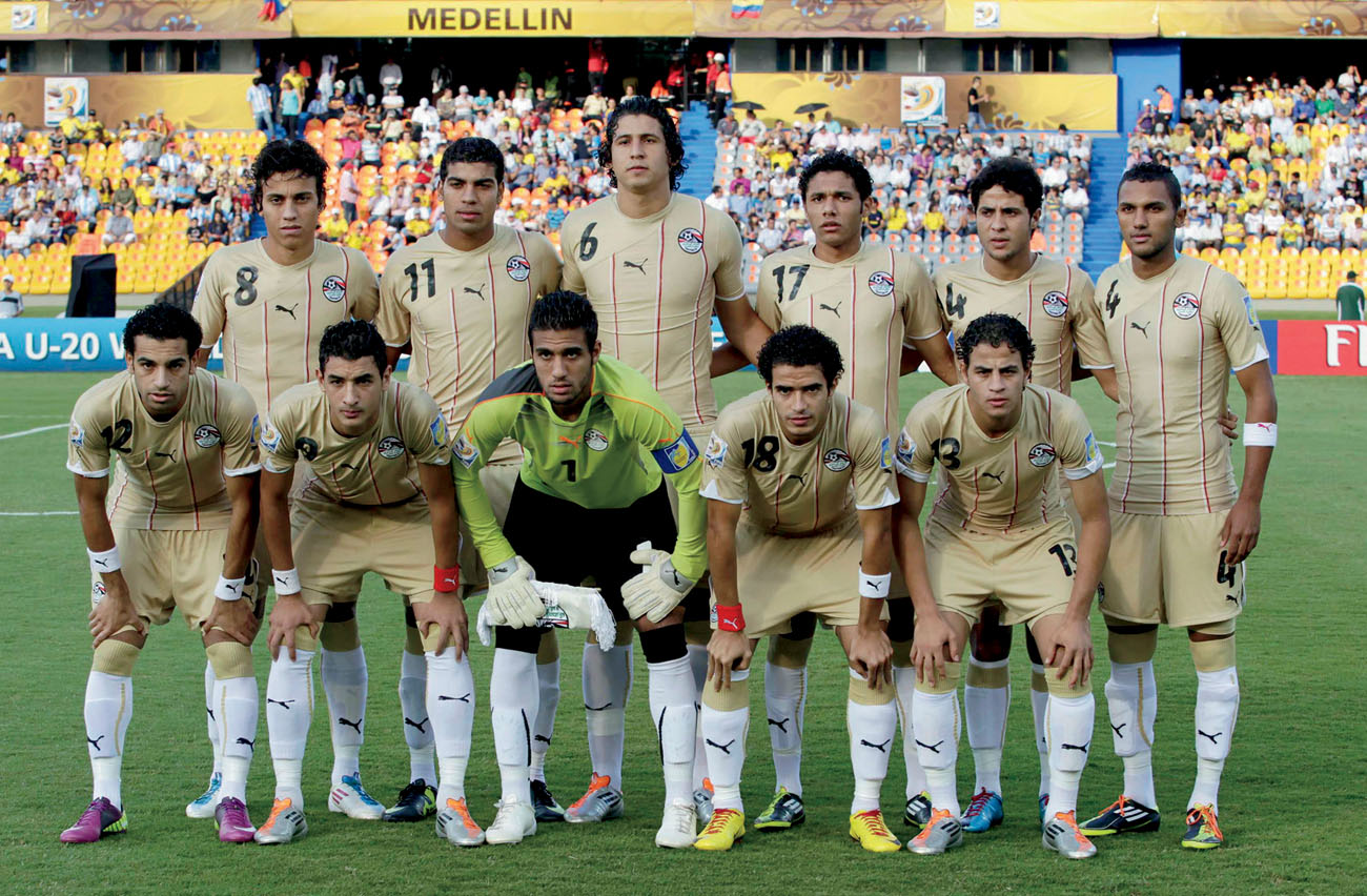 Mohamed front row left played for Egypt during the FIFA U-20 World Cup in - photo 7