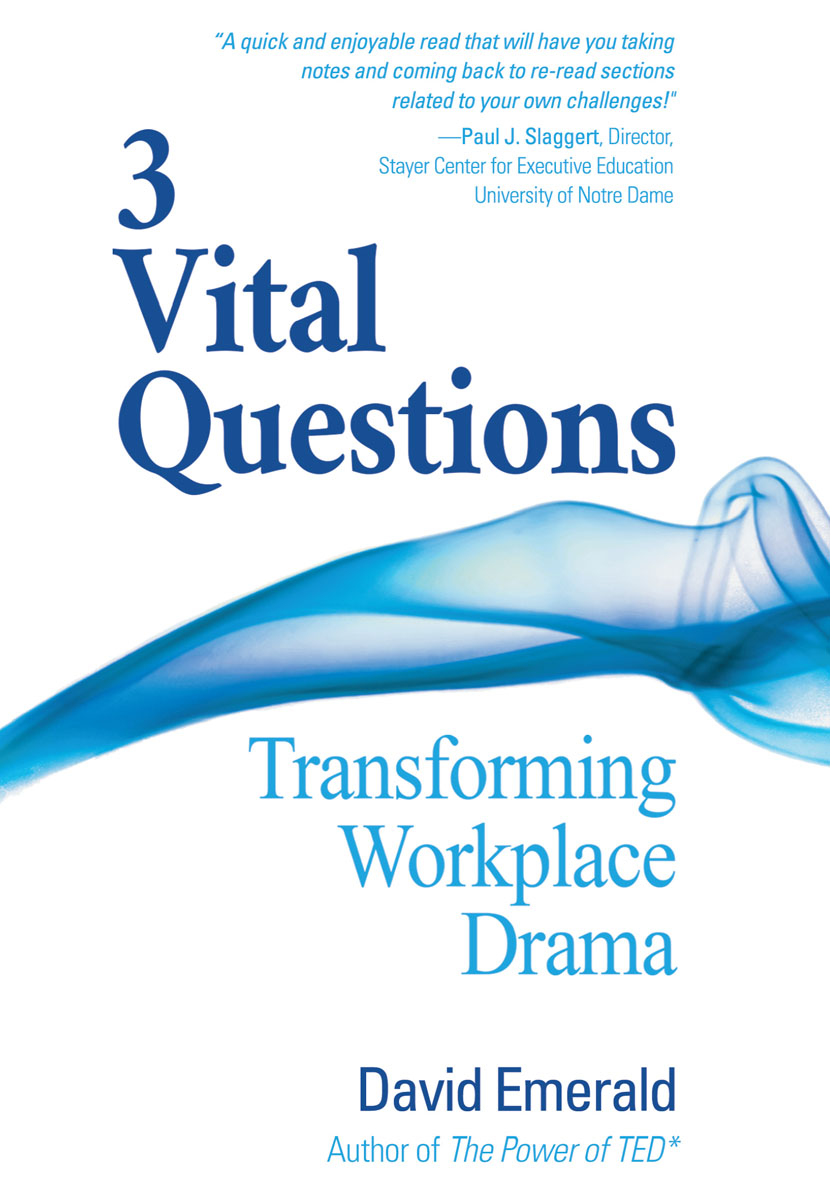 3 VITAL QUESTIONS Transforming Workplace Drama Copyright 2019 by David Emerald - photo 1