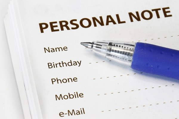 Personal information 1 - administrator 2 - address 3 - English 4 - - photo 4