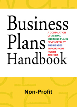 Gale Business Plans Handbook: Non-Profit