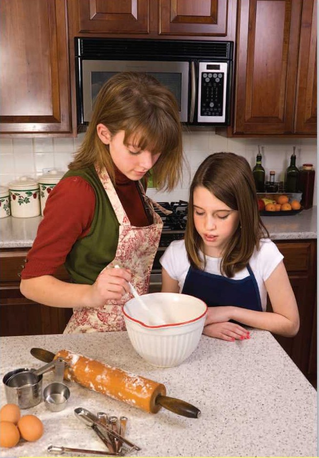 Many teens enjoy teaching skills such as cooking to younger children - photo 8