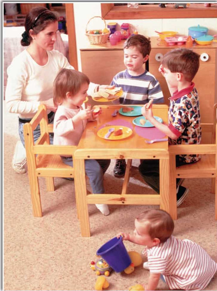 In a family child care center the children eat and play just like they do at - photo 7