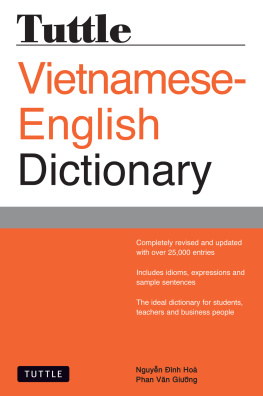 Nguyen Dinh Hoa - Tuttle Vietnamese-English Dictionary: Completely Revised and Updated