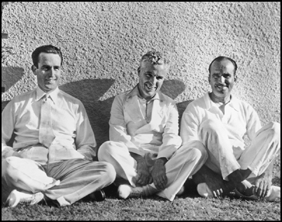 Harold Lloyd Charles Chaplin and Douglas Fairbanks at the Beverly Hills Hotel - photo 10