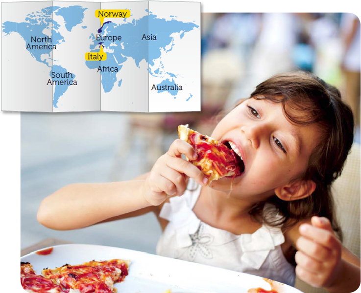 Italy is famous for pizza but people in Norway eat the most of it Much of - photo 10