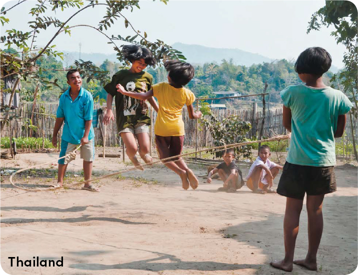 Some games are played on a playground Children in Thailand like to play jump - photo 19