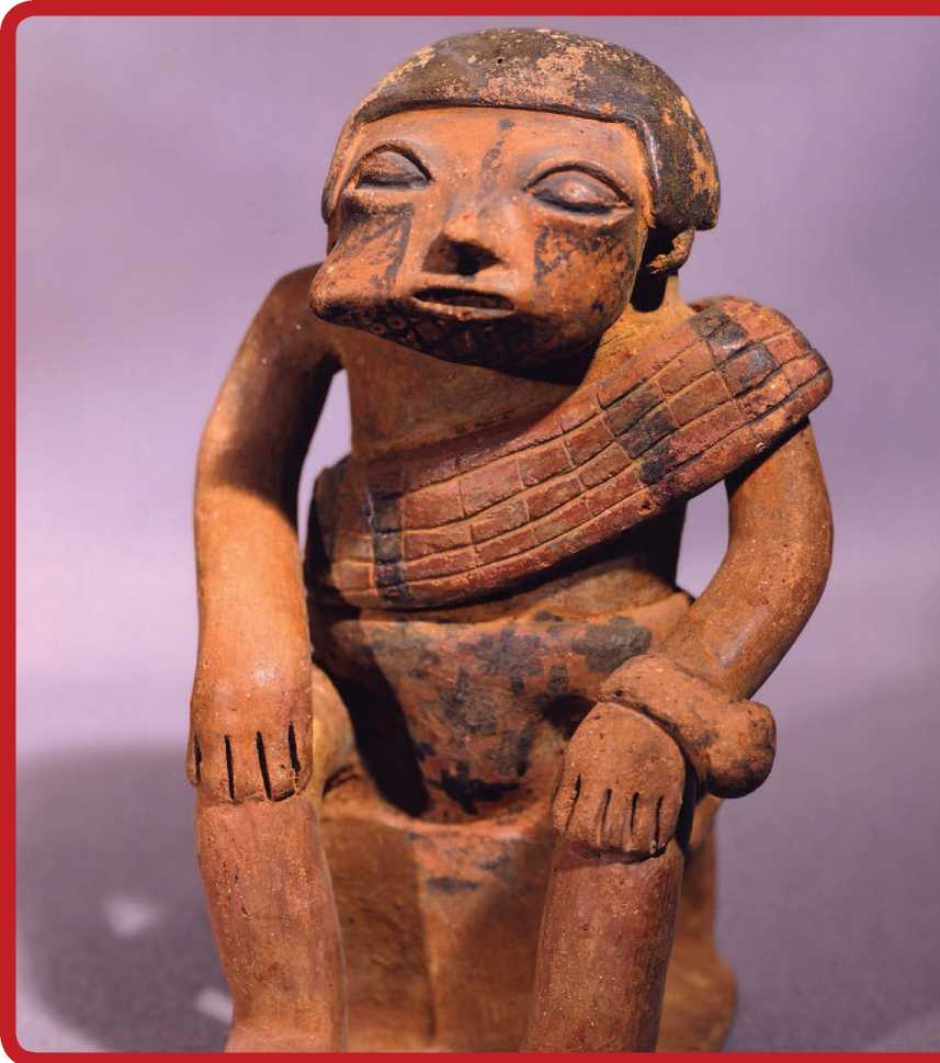 This ancient figure from Colombia is depicted with a clump of cocaine paste - photo 6