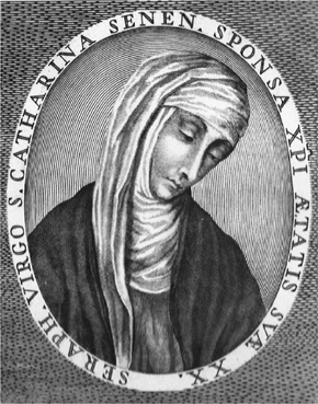 St Catherine of Siena from an engraving THE ROAD TO SIENA The Essential - photo 1