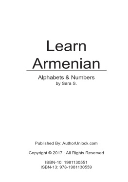 Sara S. - Learn Armenian Alphabets & Numbers