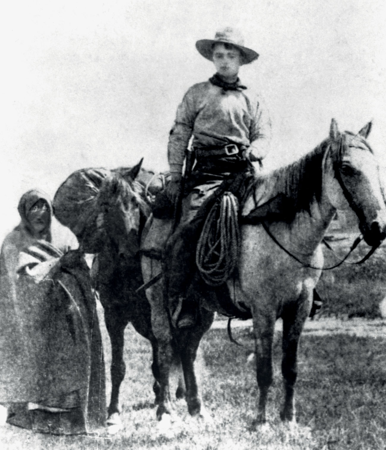 an off-duty pony express rider Riders used mochilas important equipment - photo 10