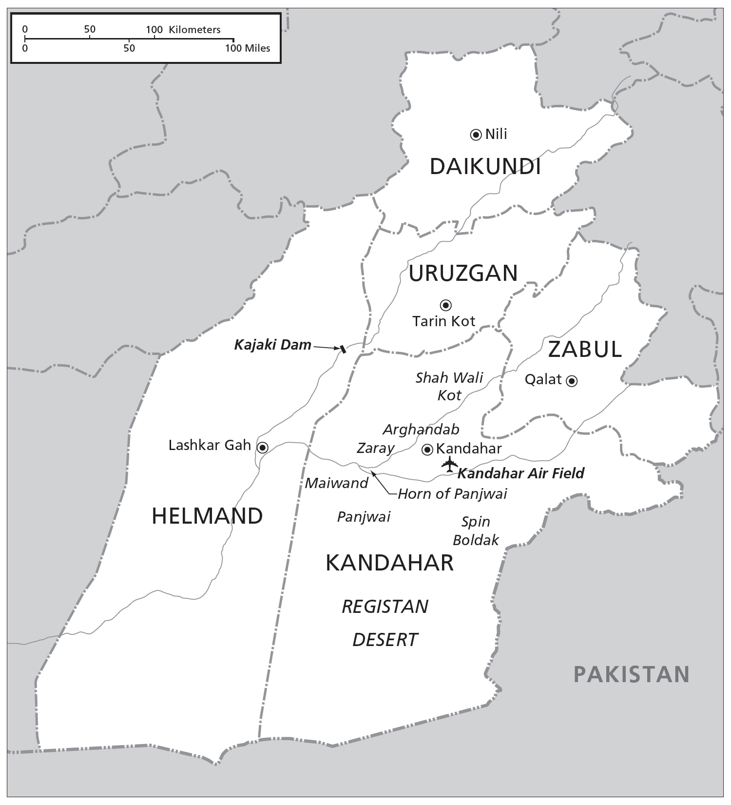 Map 2 Southern Afghanistan A t the age of fifty-five I went to war I - photo 6