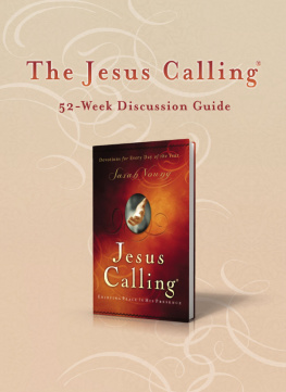 Sarah Young The Jesus Calling 52-Week Discussion Guide