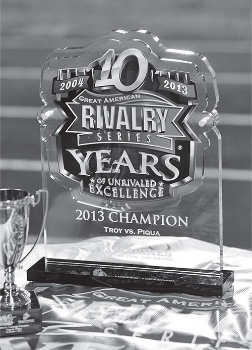 The Great American Rivalry Series Trophy awarded to the winner of the - photo 6