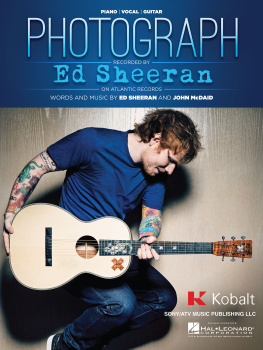 Ed Sheeran Photograph Sheet Music