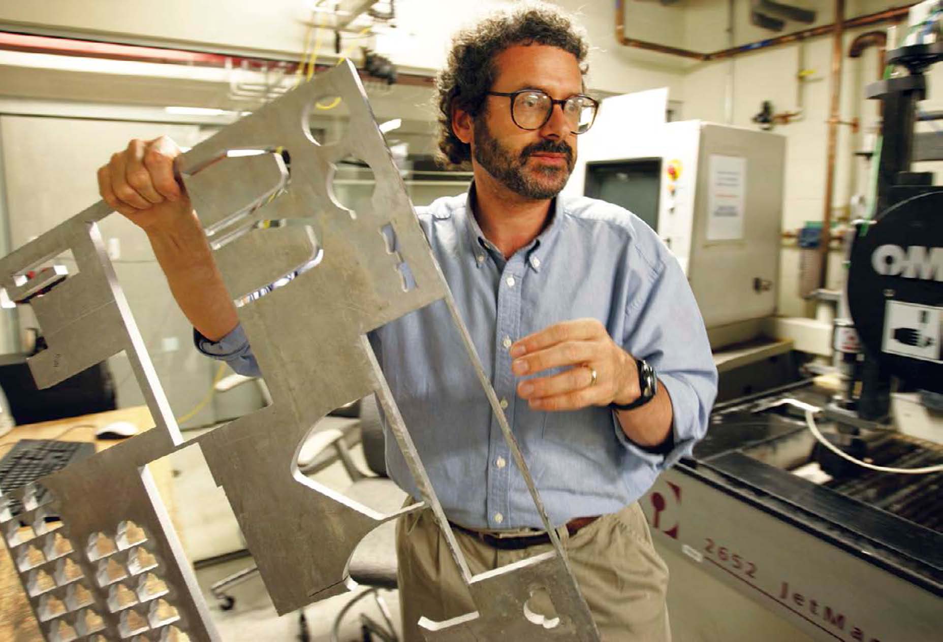 All kinds of things can be made in a Fab Lab Founder Neil Gershenfeld holds a - photo 4