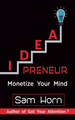 Sam Horn - IDEApreneur